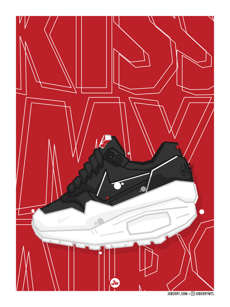 Air Max 1 "The 6" print illustration by Juberry / Judyna Pres