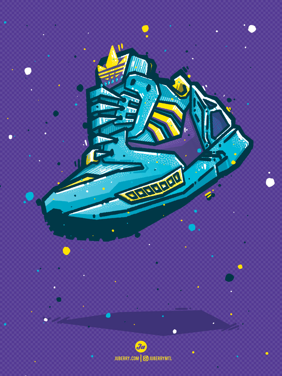 Adidas ZX 8000 OG illustration poster by Juberry // Judyna Pres